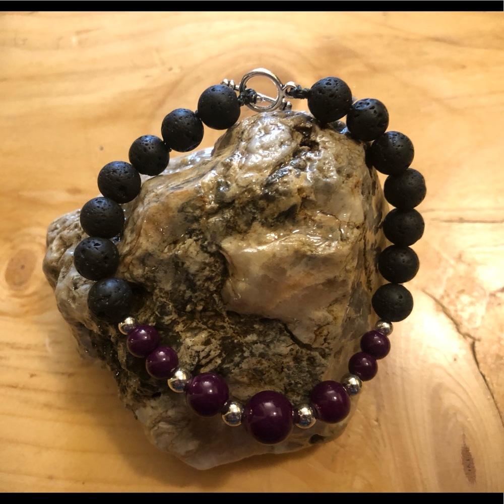 Homemade high quality Lava Stone diffuser Bracelet